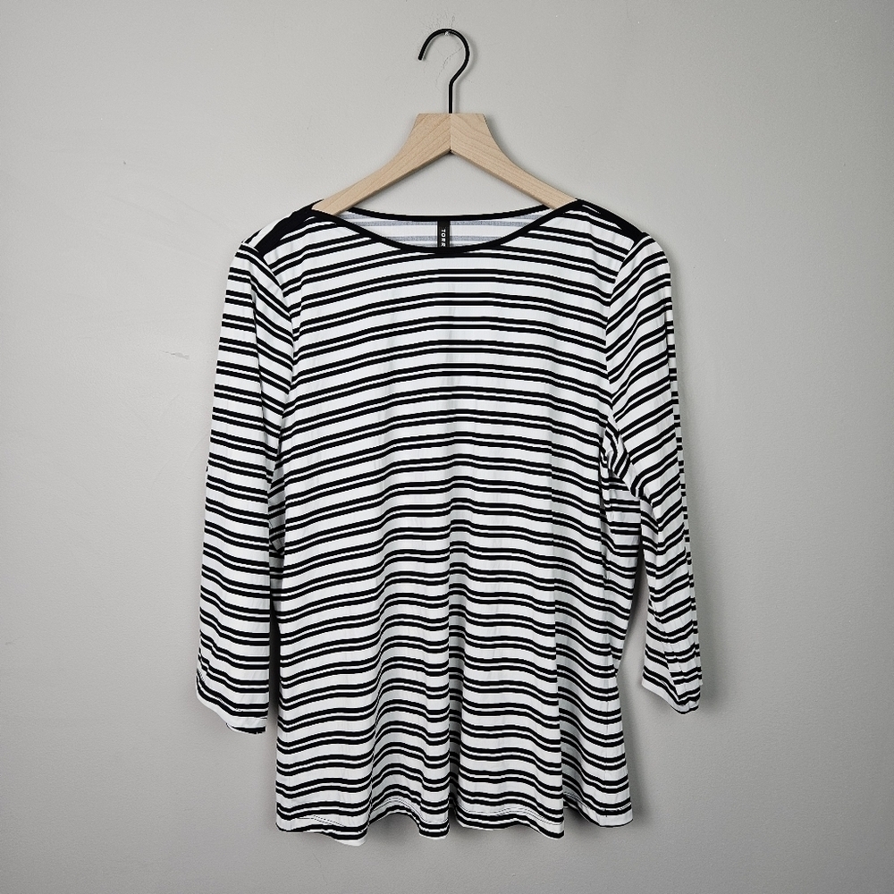 Torrid Black White Swim Top 1